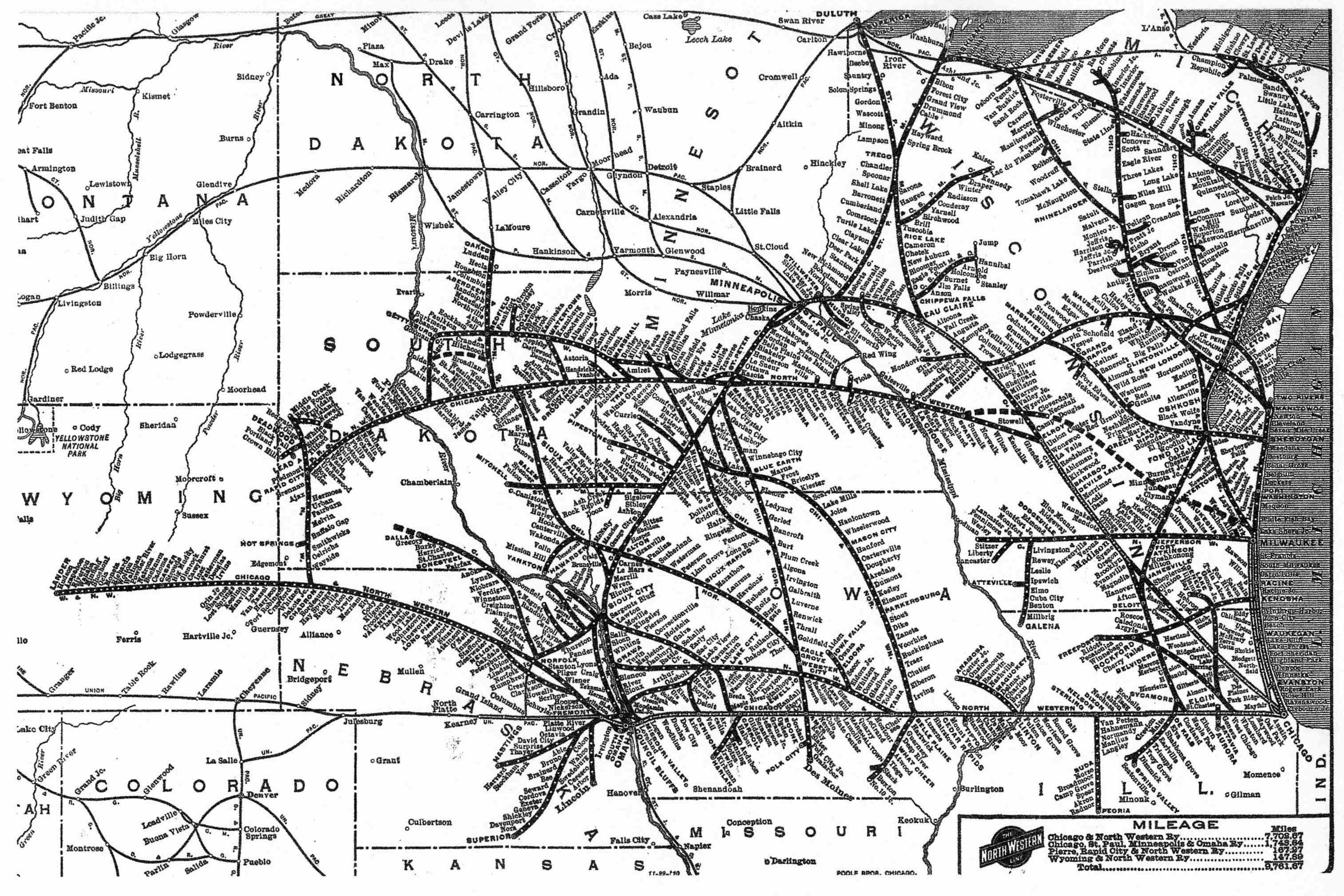 C&NW Map 1909