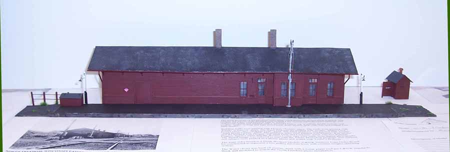North Freedom Depot
Scratch built HO model, from photos recently discovered by Mark Carlson.
