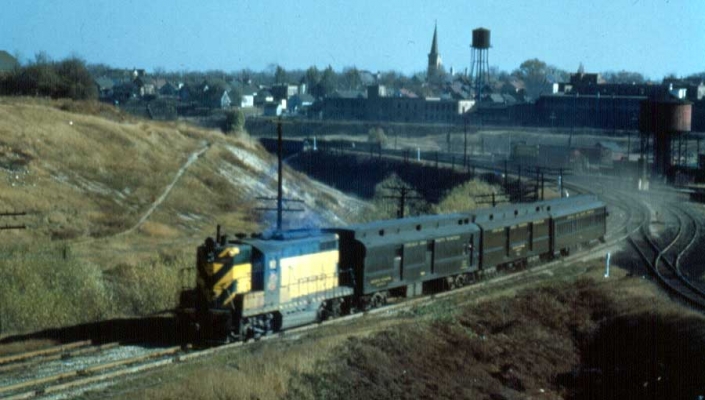 No. 601  Milwaukee, WI
Train #601, pulled by a GP7, has departed the Milwaukee station and is passing Chase Yard on its way to Madison, WI.  Joe Barth photo, 11-8-1953.  Submitted by J. H. Yanke.


Keywords: GP7 Chase Milwaukee